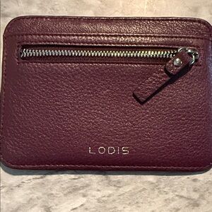 Lodis Purple RFID Leather Card Wallet